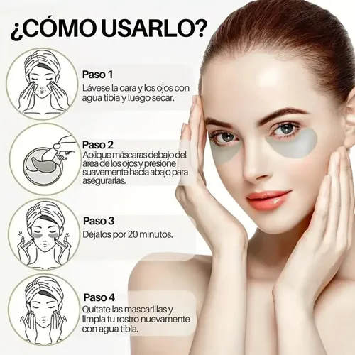 M* 60 Parches Contorno Ojos Hidrogel Ojeras Colageno *xl