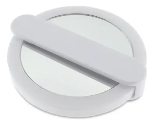 Espejo Plegable Con Luz Led Portatil Usb- Blanco
