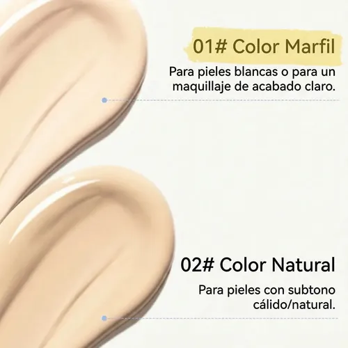 Base Maquillaje Liquido Mate Suave Piel Sin Brillo 01