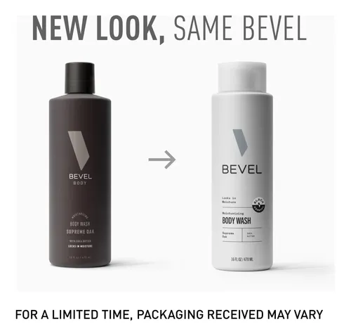 Bevel Jabón Corporal Hidratante Para Hombres, Aroma De Roble