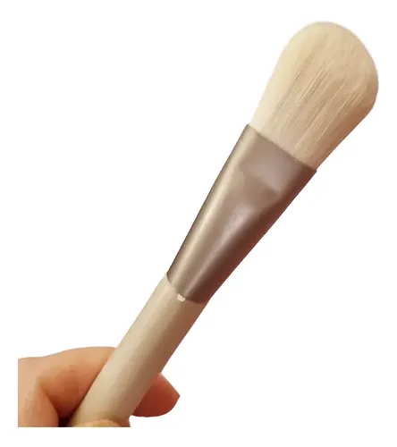 Brocha Pincel Plano Aplicadora De Base De Maquillaje
