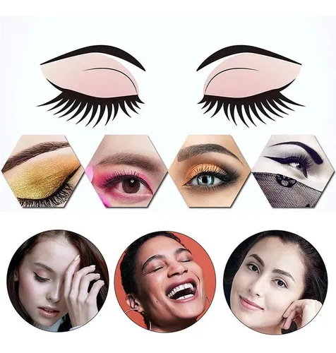 Molde Cejas Plástico Suave Banda Elástica Principiantes–
