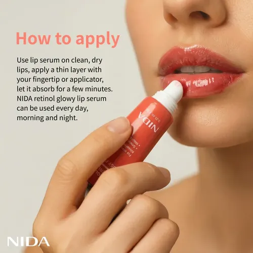 Sérum Labial Nida Retinol Glowy Tono Rosy Fig Nutritivo 7g