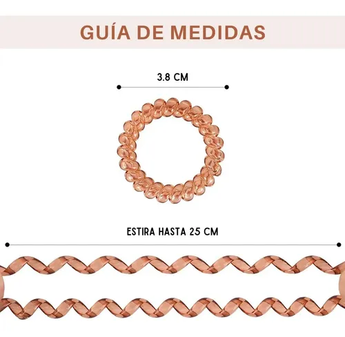 18 Elásticos Para Cabello En Espiral Accesorios Mujer