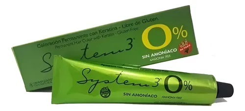 System 3 0% | Pomo Tintura Sin Amoniaco Sin Tacc 60ml