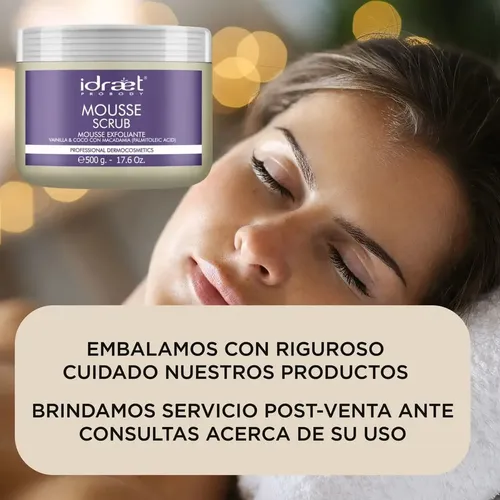Exfoliante Facial Y Corporal Idraet Mousse Scrub Limpieza