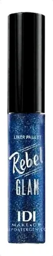 Idi Make Up Delineador Glitter Rebel Glam 02 Blue Glam Color Azul