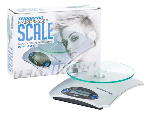 Balanza Digital Peluqueria Profesional Scale Teknikpro Color Gris