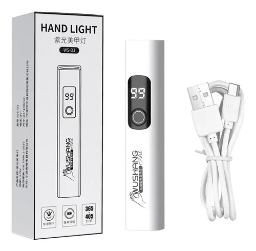 Lámpara De Uñas Con Pantalla Digital Recargable