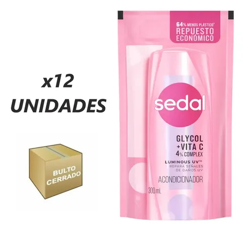 Acondicionador Sedal Luminous 300 Ml X 12 Unidades (caja)