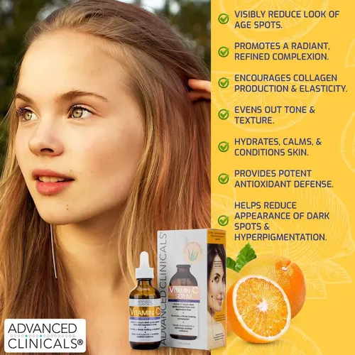 Vitamina C Serum Advanced Clinicals Suero Premium Importado