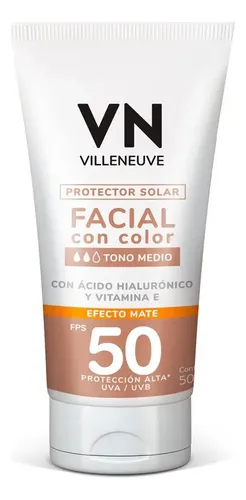 Protector Solar Facial Villeneuve T. Medio Fps 50 X50 Ml