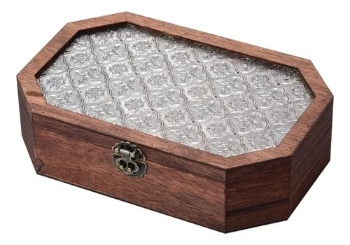 Caja De Almacenamiento De Cosméticos De Madera Para El Hogar