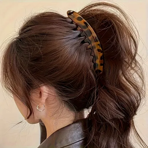 3pcs Large Hair Clips With Comb Anti Slip Vertical Banana