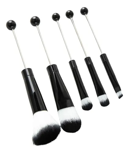 Juego De Brochas De Maquillaje De Ojos, 5 Uds., Con Fibra