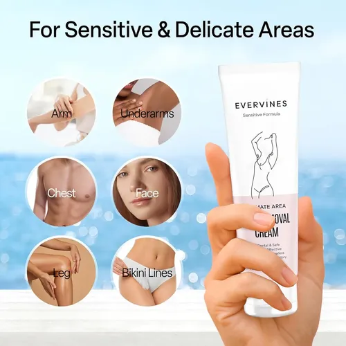 Crema Depilatoria Indolora Para Mujeres Evervines 119g