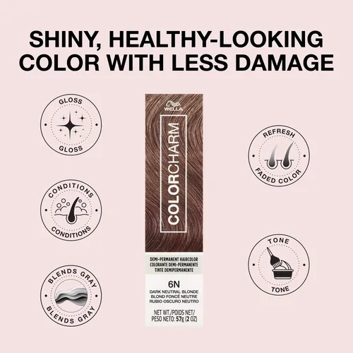 Tinte De Pelo Semipermanente Colorcharm, 2 Onzas