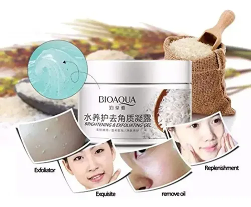 Crema De Arroz Limpieza Profunda Exfoliante De Cara Cuerpo