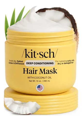 Mascarilla Kitsch Para Cabello Dañado, Aceite De Coco, 10 On