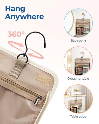 Bagsmart Neceser De Viaje Para Maquillaje Con Gancho Para Co