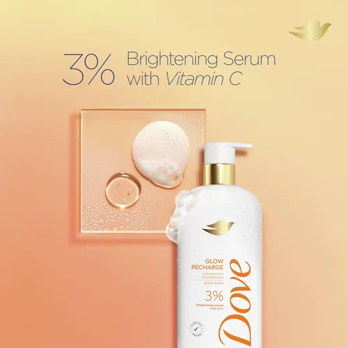 Gel De Baño Dove Glow Recharge Exfoliante 550 Ml Con Vitamin