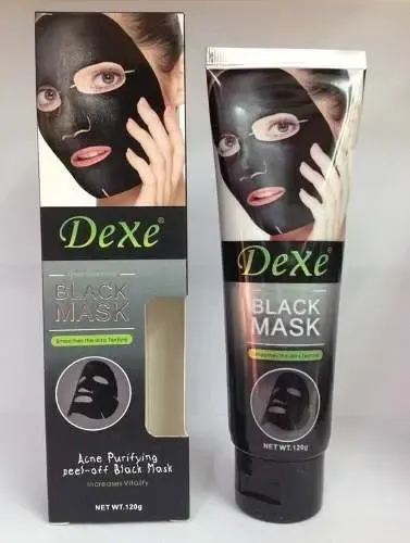 Mascarilla facial para piel normal Dexe Mascarillas Black Mask 120g y 120mL