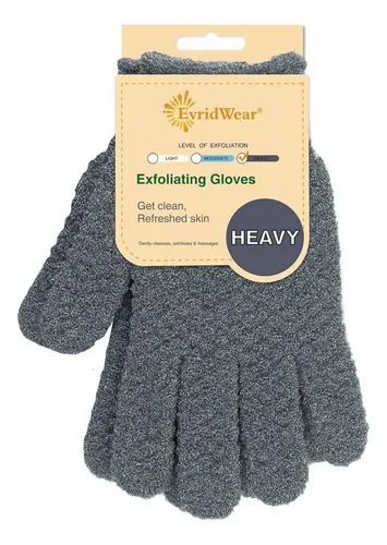 Guantes Exfoliantes Evridwear Para Ducha Con Mango Largo