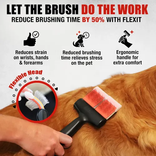 Cepillo Para El Cabello Groomers Helper Flexit, Cepillo Flex