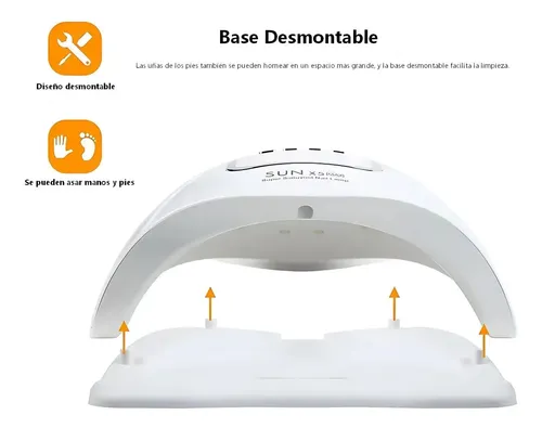 Cabina Para Uñas Uv Led C/display Gel Polish Sunx5 Plus 180w Color Blanco