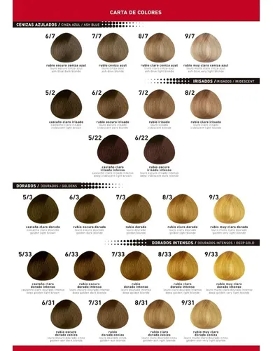 Tintura Coloracion Para Cabello Fidelite Colormaster X 60gr Tono 6 rubio oscuro
