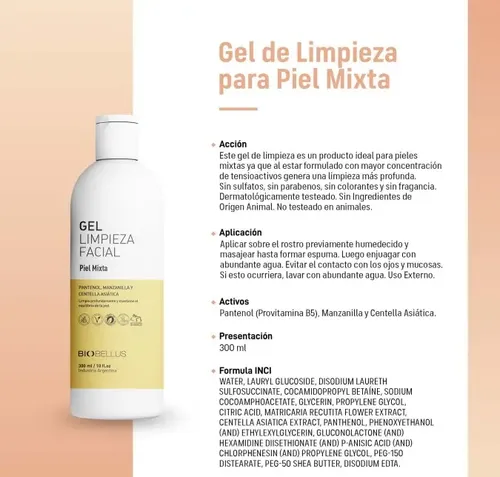 Skincare Facial Piel Mixta Rutina Diaria Biobellus