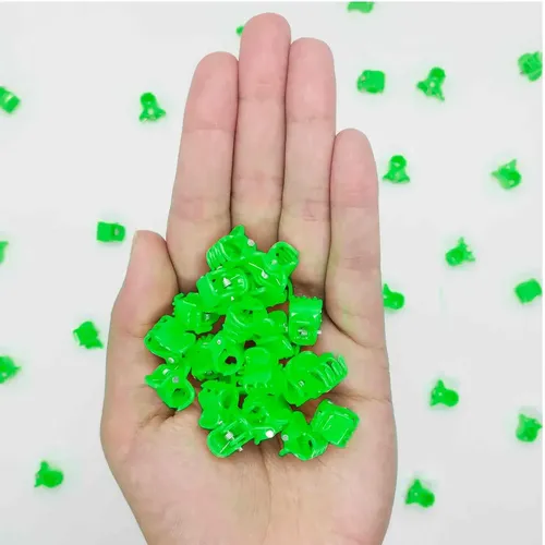 Hebillas y Broches para el Pelo Iko Shop Mini Verdes Flúor – Pack de 100