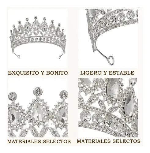 / Corona De Princesa Tiara Boda Accesorios For Novia //