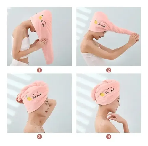 2 Gorros Cabello Microfibra Toalla Mamá E Hija