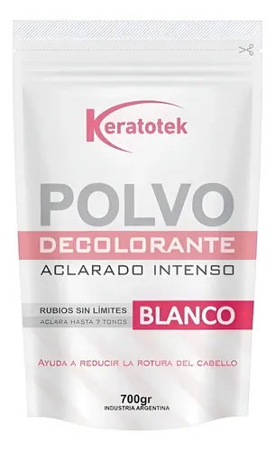 Polvo Decolorante Blanco Keratotek 700g 7 Vol.