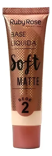 Base de maquillaje líquida mate suave Ruby Rose, 29 ml 2