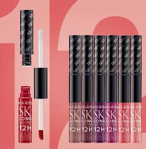 Labial Líquido Con Fijador 12h Silk Kiss Long Lasting Mate Color Secreto De Seduccion