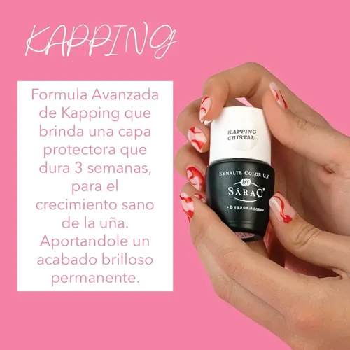 Kit Kapping Nivelador Uñas Gel Led/uv X7u Inicial By Sarac