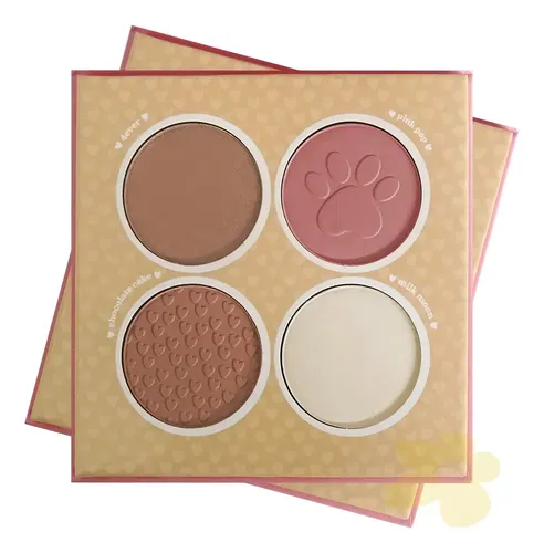 Paleta Cuarteto Rubor E Iluminador Ruby Rose Melu Hb 7532 Tono Del Maquillaje Multicolor
