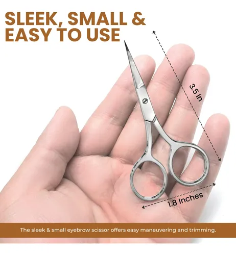 Tijeras Utopia Care De Acero Inoxidable Para Cejas Y Cutícul