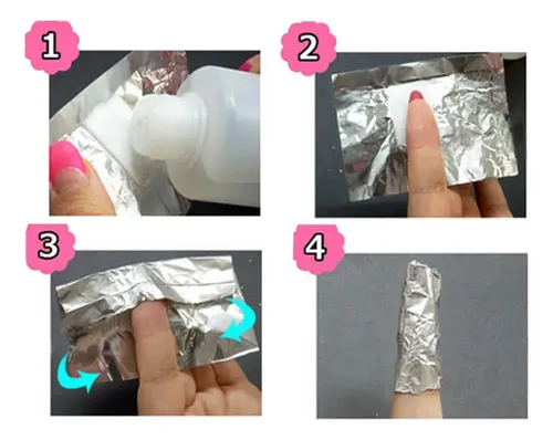 ., Mj Esmalte De Gel Sólido, Papel De Aluminio, 200 Unidades