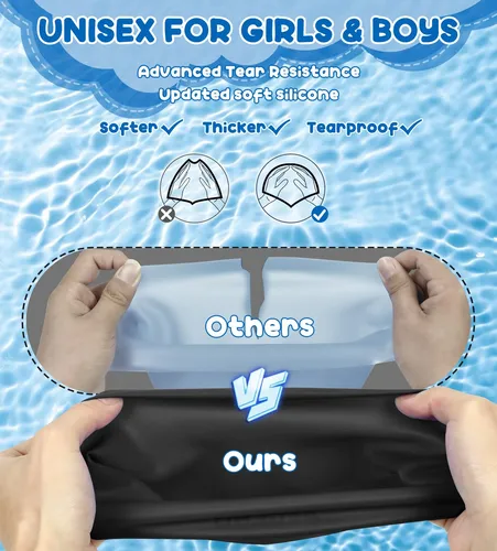 Gorro De Natación Aegend Para Niños, 2 Unidades, De Silicona