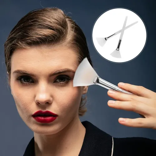 Brocha De Maquillaje Para Rostro Y Fan Brush Facial