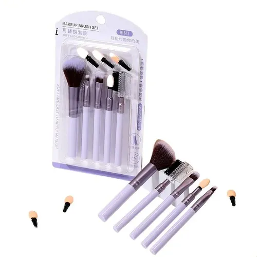 Set 6 Brochas De Maquillaje Portátiles Con Caja