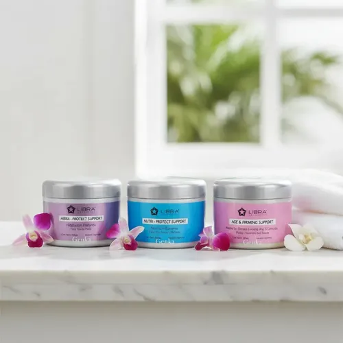 Kit Crema Facial Nutri + Hidra + Age 250grs Libra Cosmetica