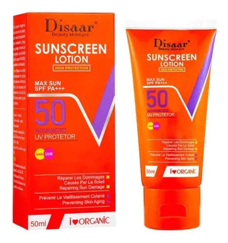 Disaar Protector Solar Spf50 Orgánico Facial 50ml