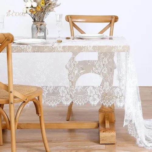 Tela De Encaje For Pestañas, Floral Negro Y Blanco 1