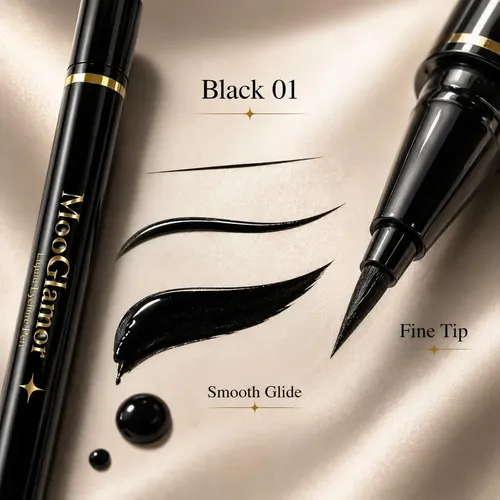 Delineadores Líquidos Mooglamor 12 Pcs Negro/ Marrón