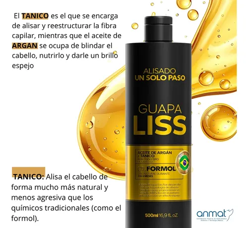 Fidelite Argan Elixir + Mascara + Kit Alisado X3 Guapalis 0%