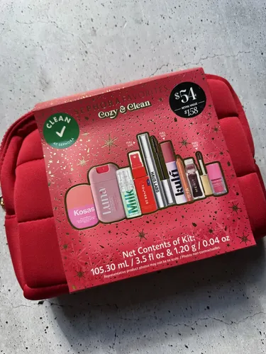 Set Maquillaje Sephora Favorites Cozy & Clean 9 Piezas Rostro Ojos Labios